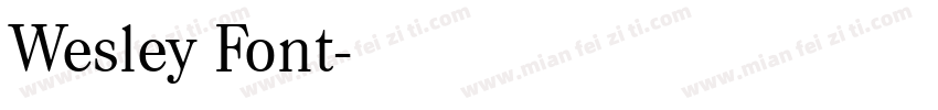 Wesley Font字体转换
